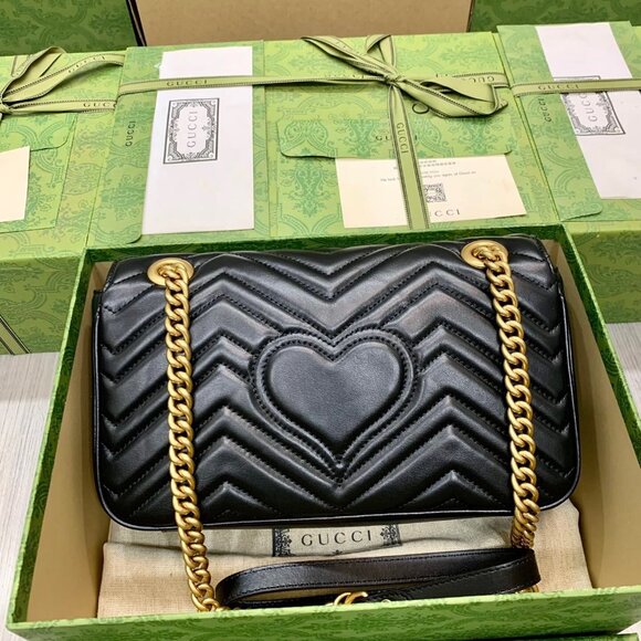 Gucci GG Marmont Black Shoulder Bag